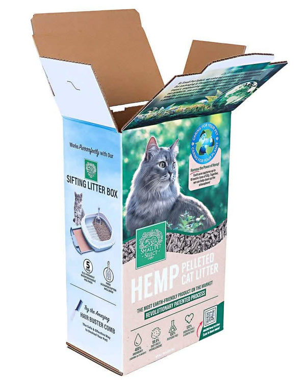 Hemp Pelleted Cat Litter Small Pet Select U.S.