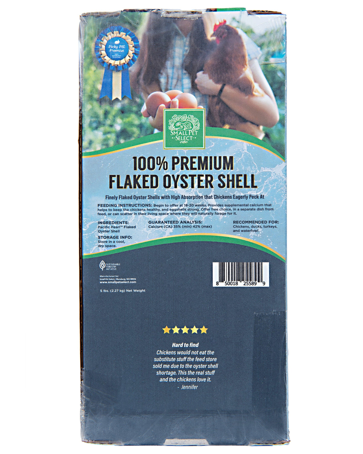 100% Premium Flaked Oyster Shell