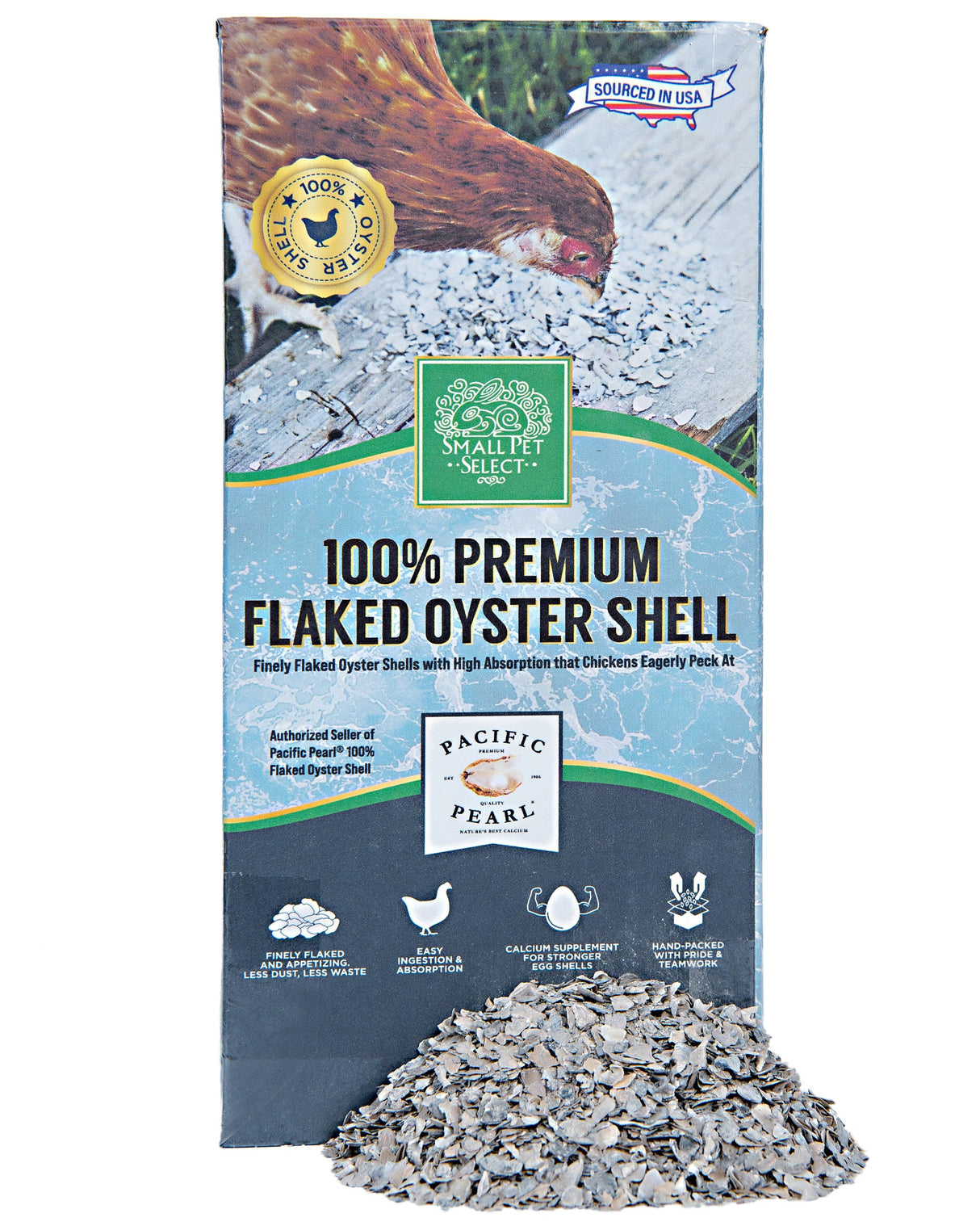 100% Premium Flaked Oyster Shell