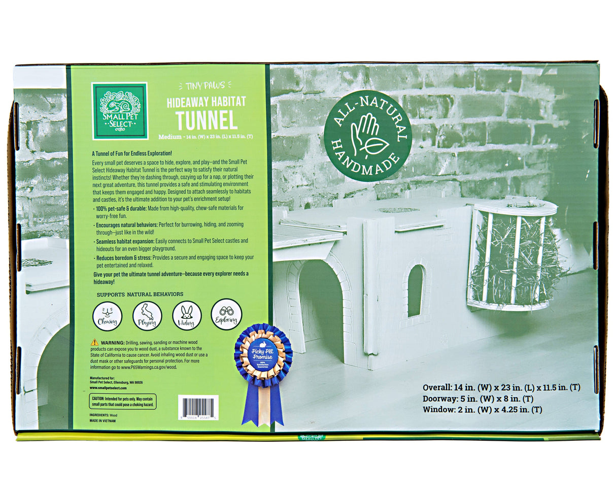 Tiny Paws- Hideaway Habitat Tunnel - Medium