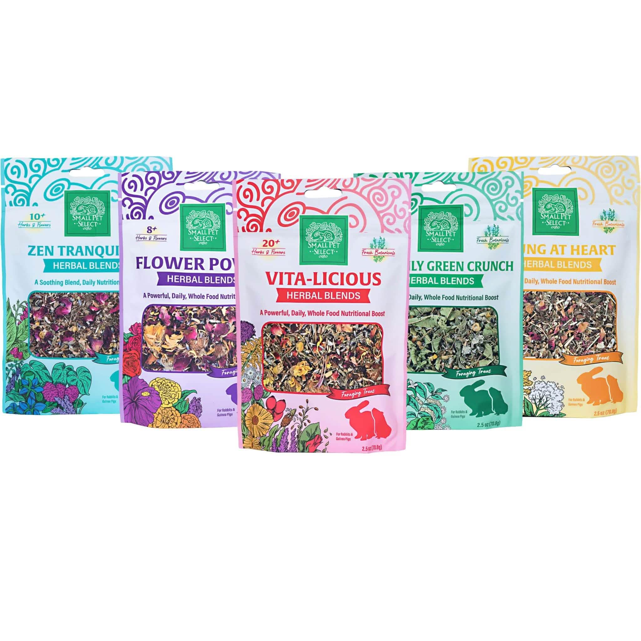 Herbal Sampler - all five herbal blends to try! – Small Pet Select