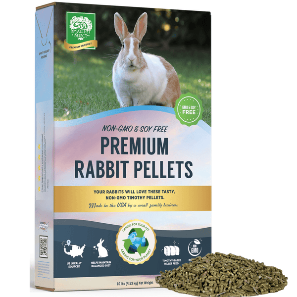 Small Pet Select Premium Rabbit Pellet Food Non GMO Soy Free. Local Ingredients in Pacific Northwest 10lb