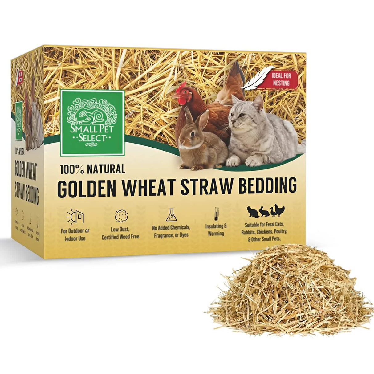Golden Wheat Straw Bedding