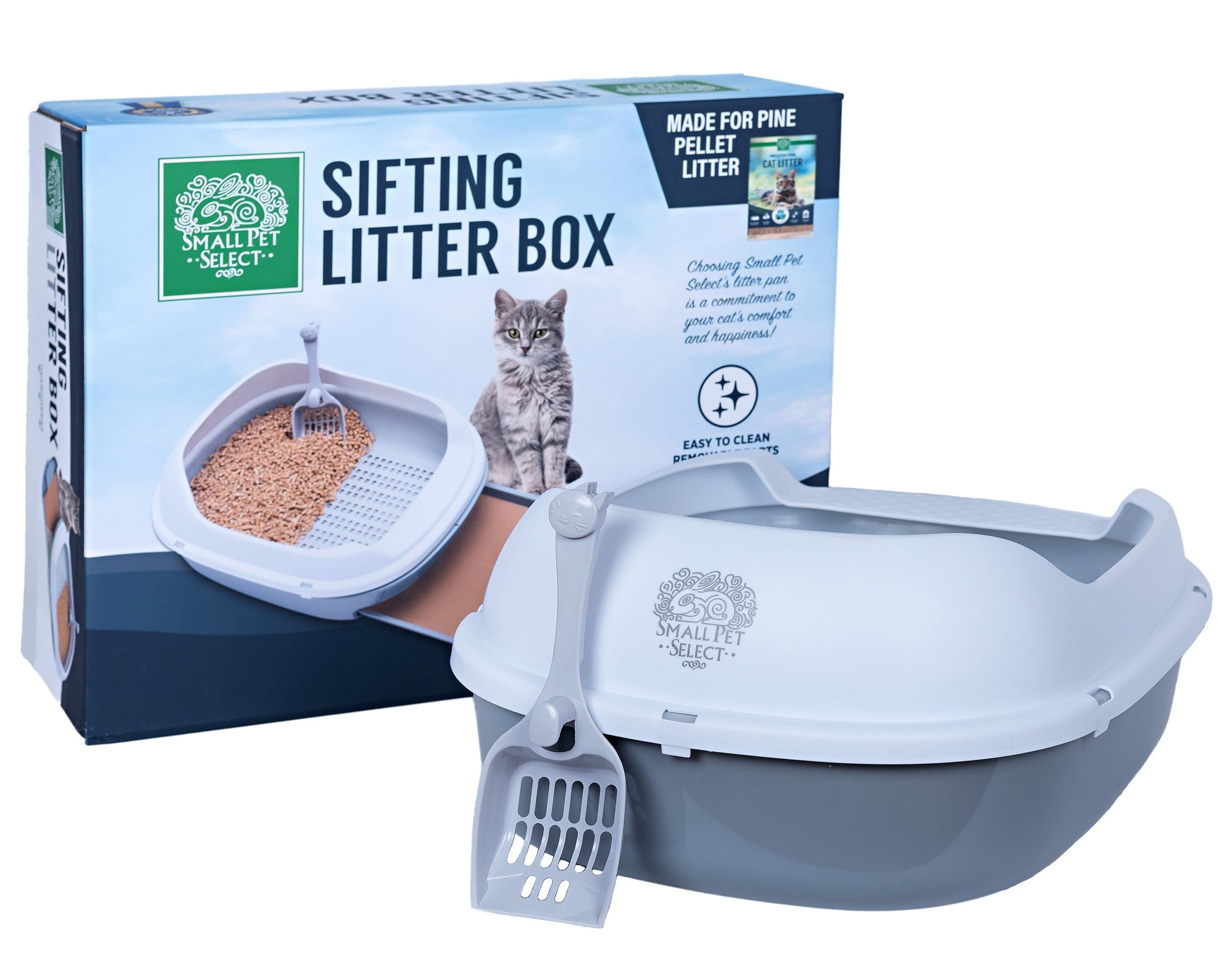 Cat Sifting Litter Box - Small Pet Select U.S.