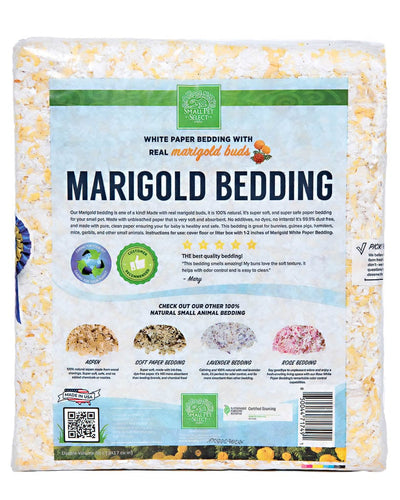 Marigold White Paper Bedding