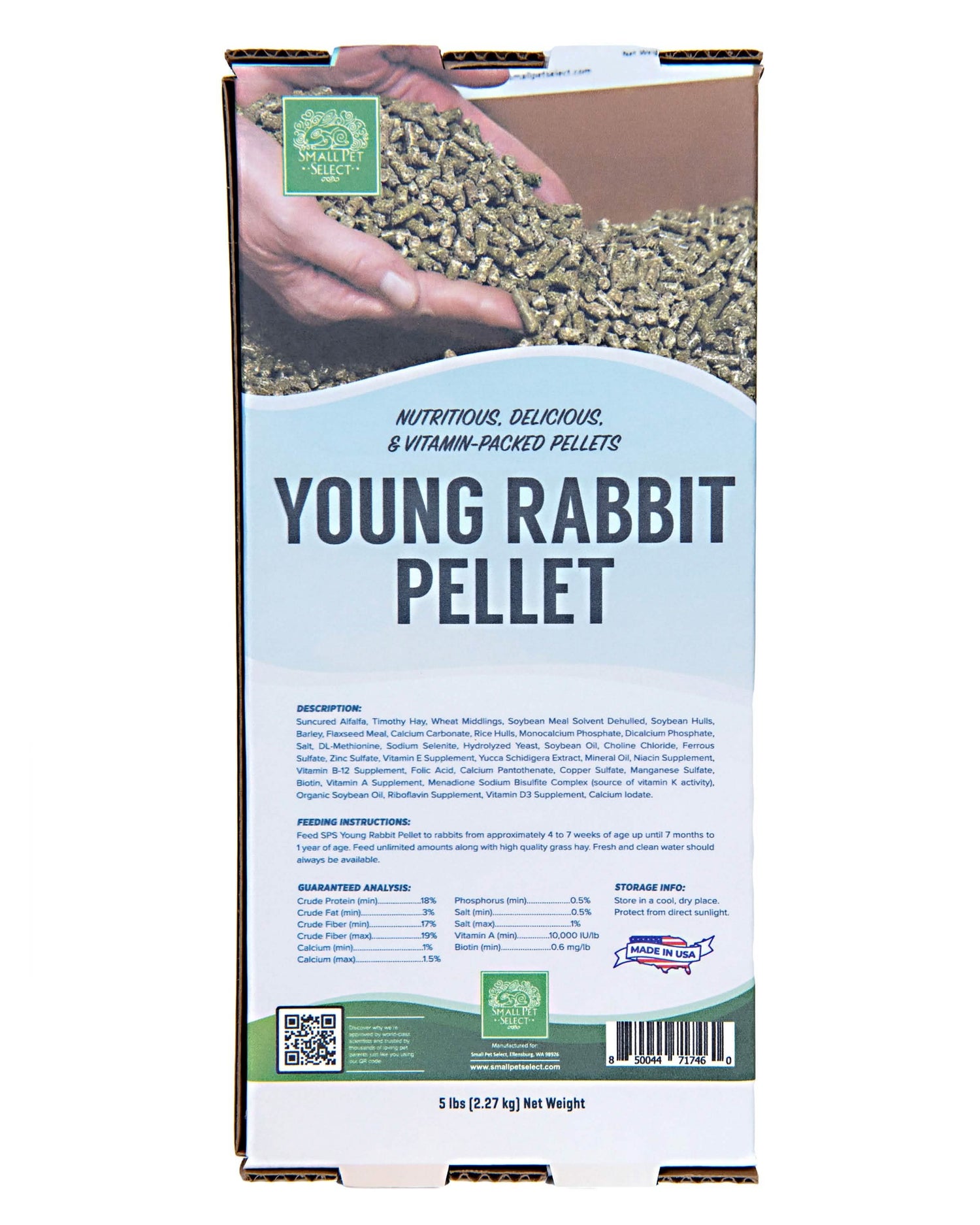 Young Rabbit Food Pellet – Small Pet Select U.S.
