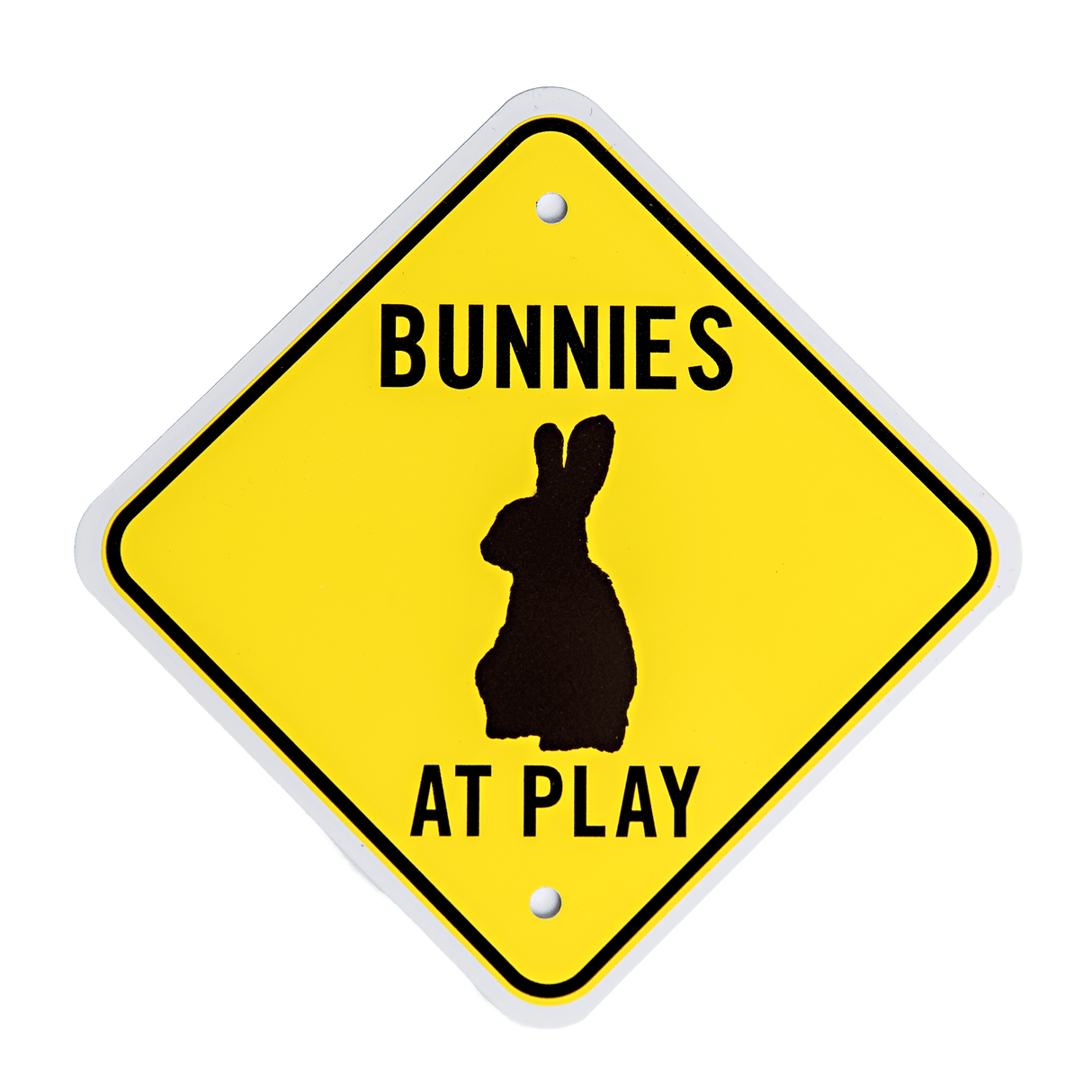 Small Pet Select Warning Sign: Bunnies At Play