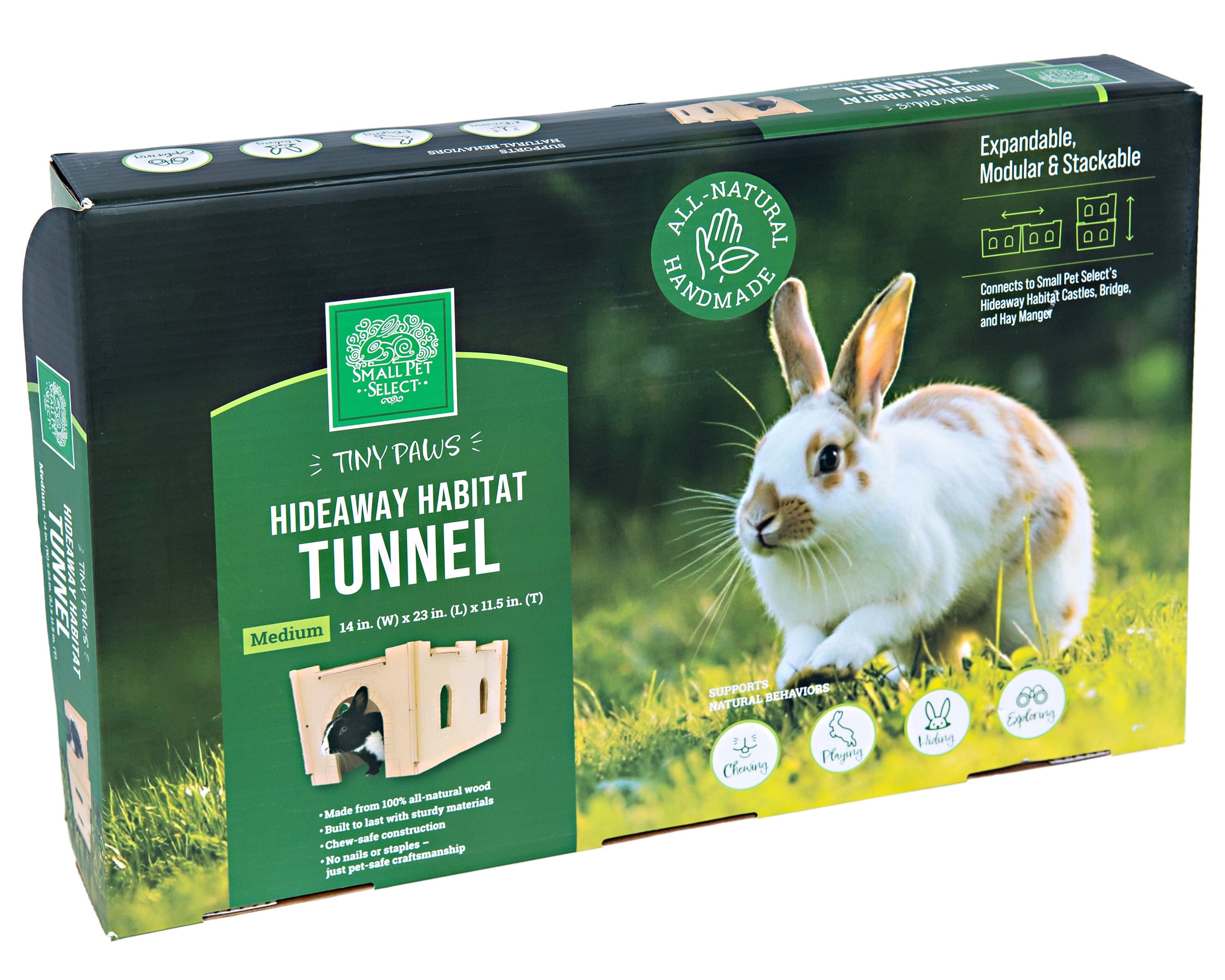 Tiny Paws- Hideaway Habitat Tunnel - Medium – Small Pet Select U.S.