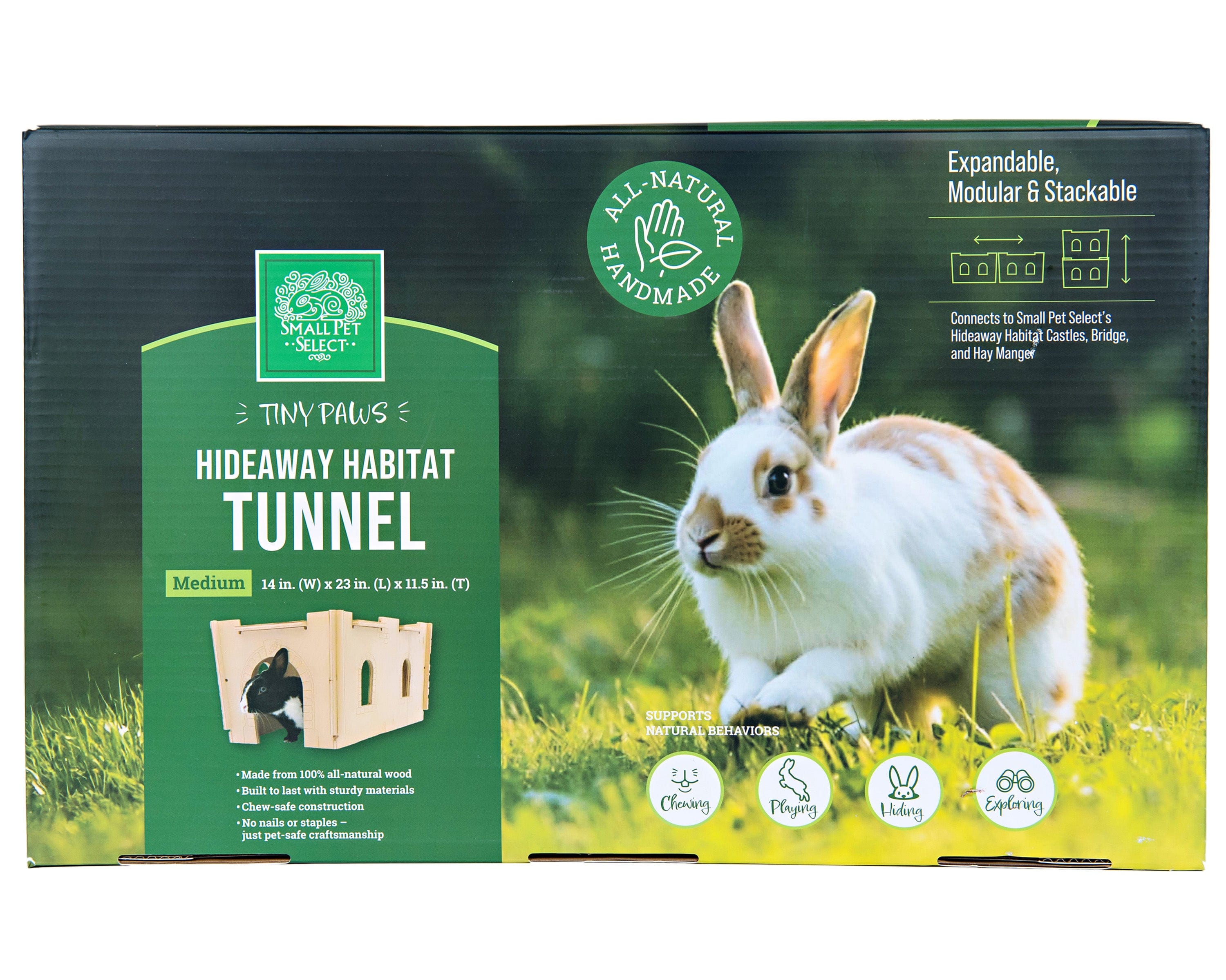Tiny Paws- Hideaway Habitat Tunnel - Medium – Small Pet Select U.S.