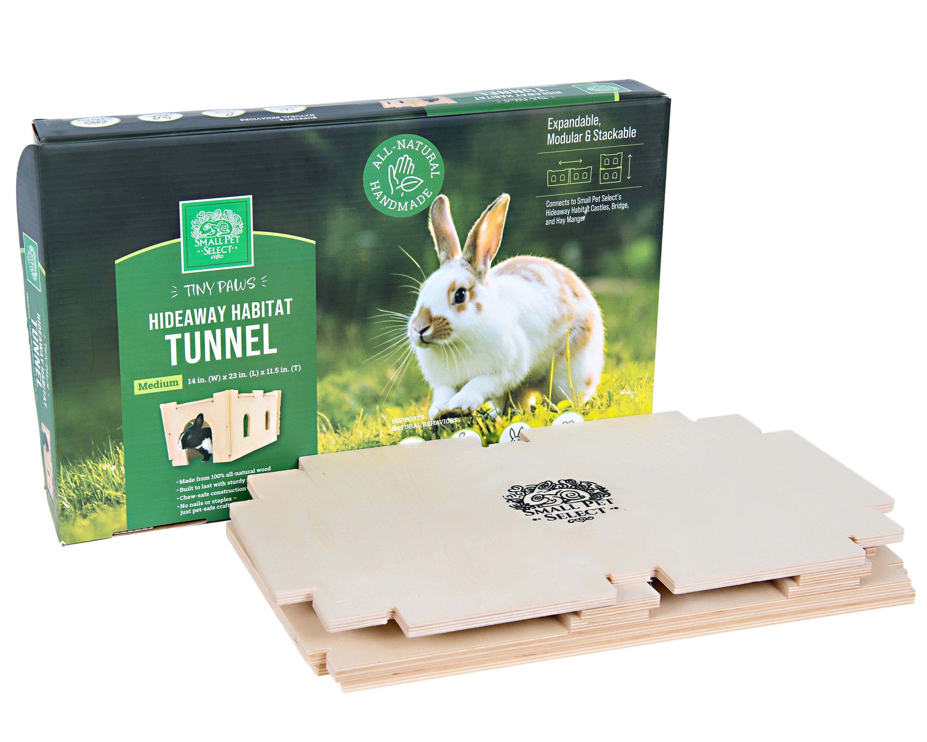 Tiny Paws- Hideaway Habitat Tunnel - Medium – Small Pet Select U.S.
