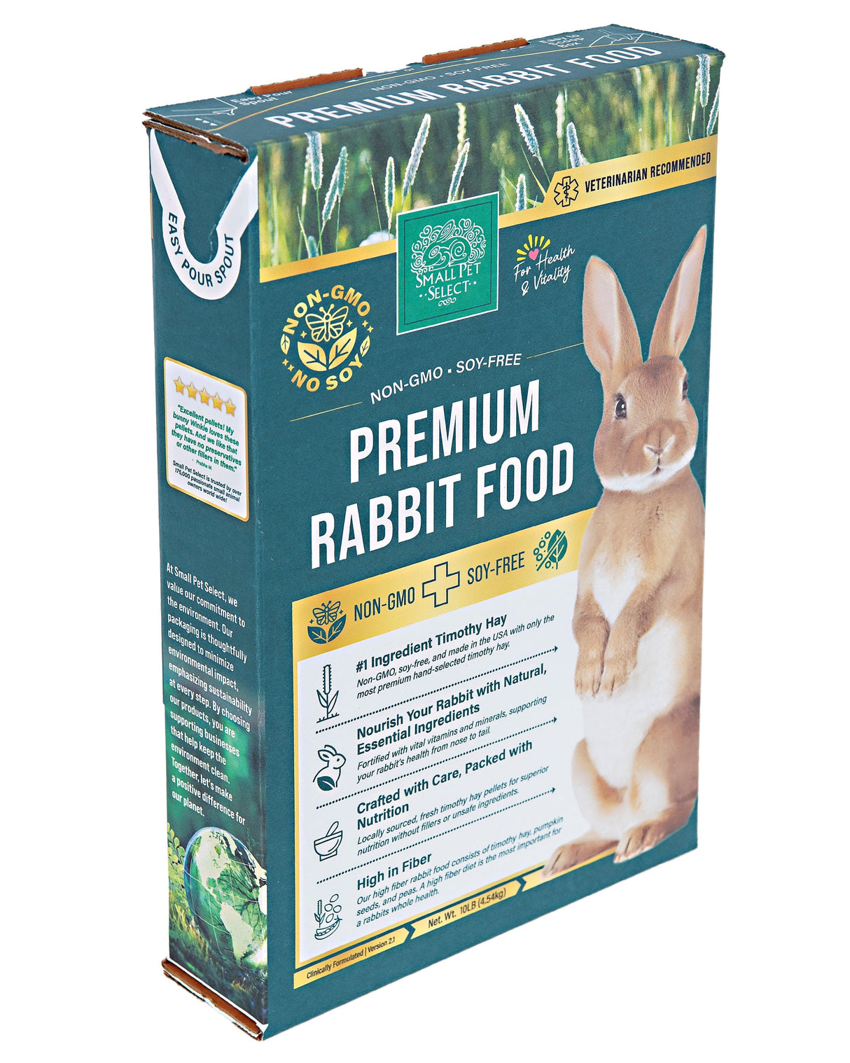Premium Rabbit Food Pellets - Non-GMO, Soy-Free