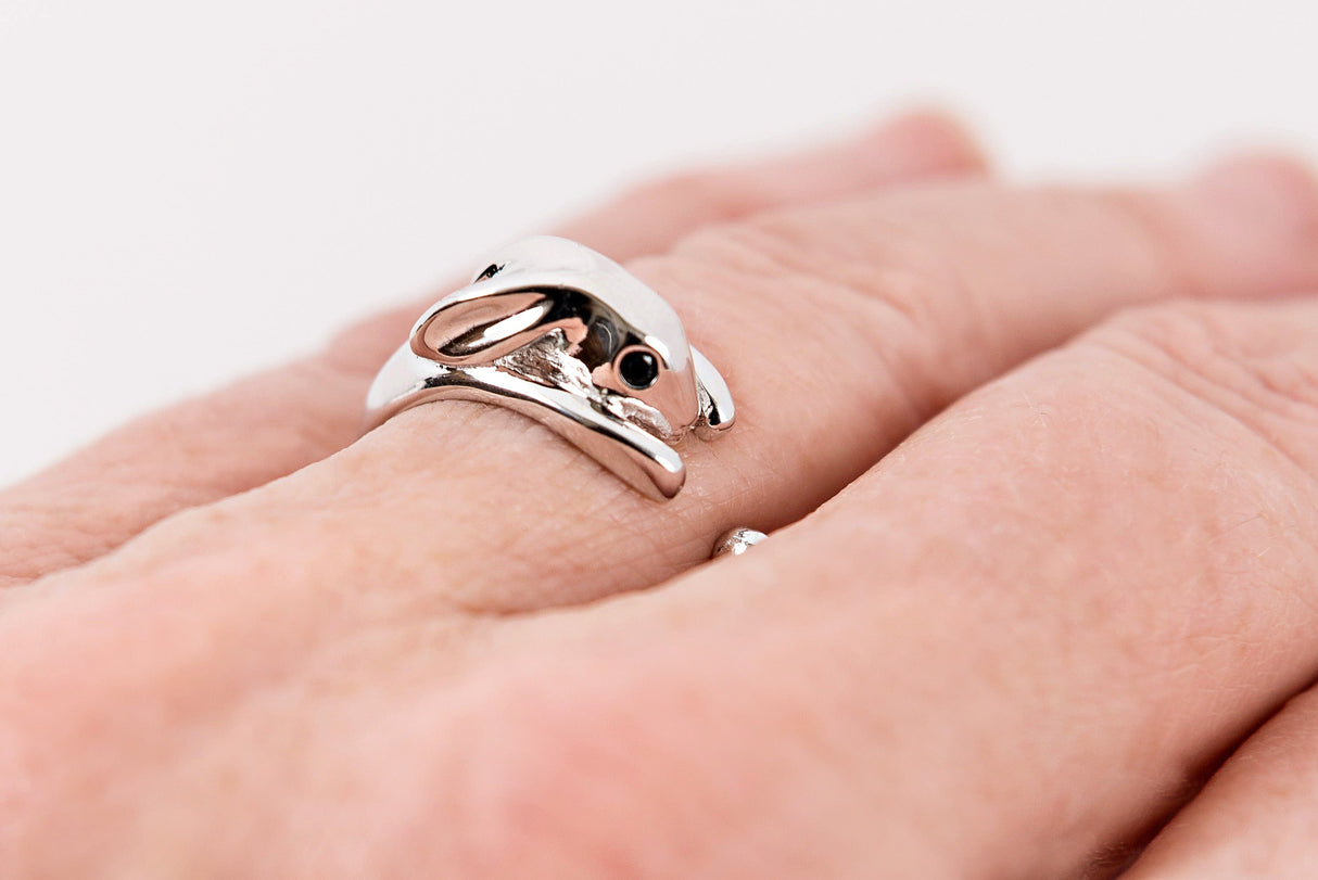 Sterling Silver Deluxe Bunny Wrap Ring