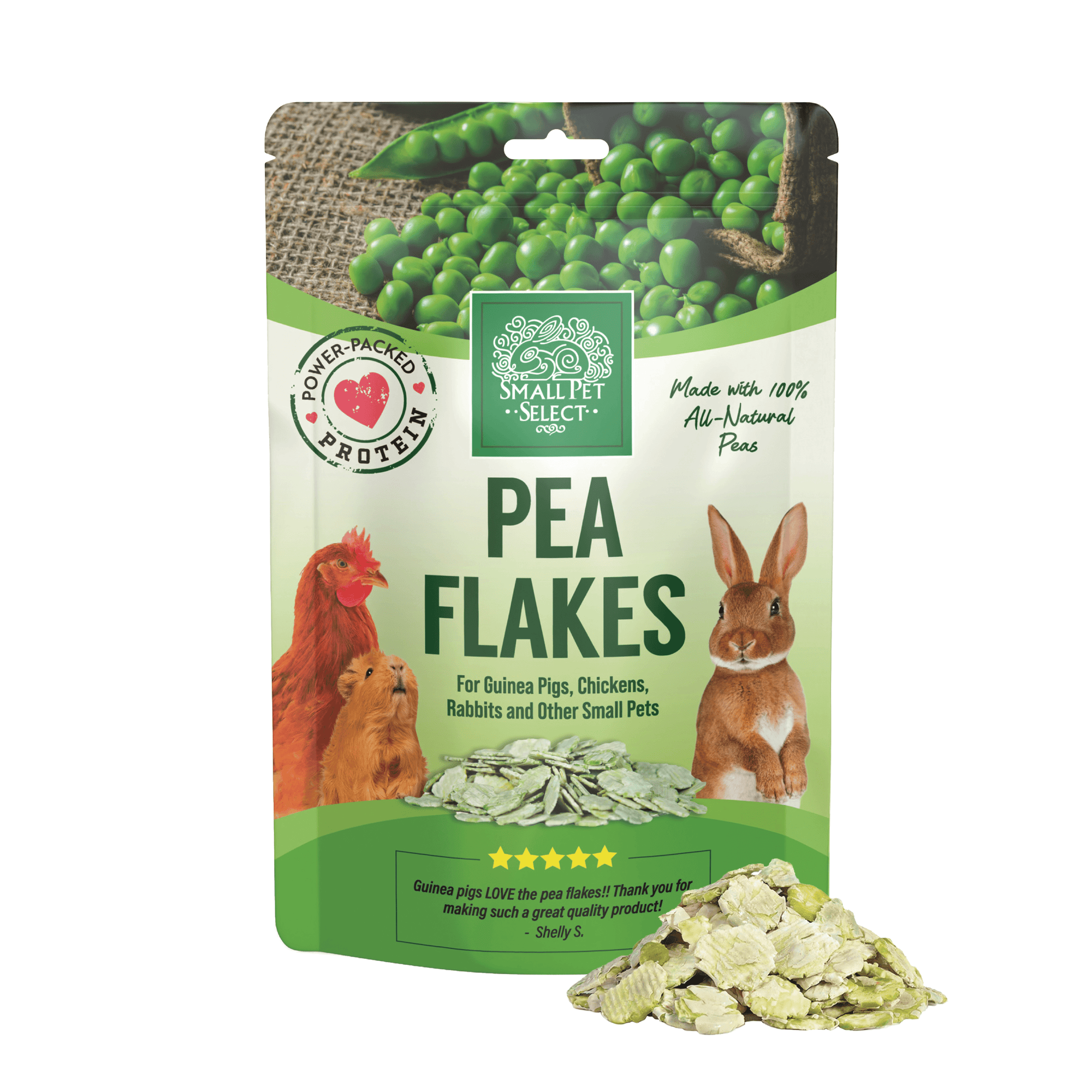 Small Pet Select Pea Flakes 8oz