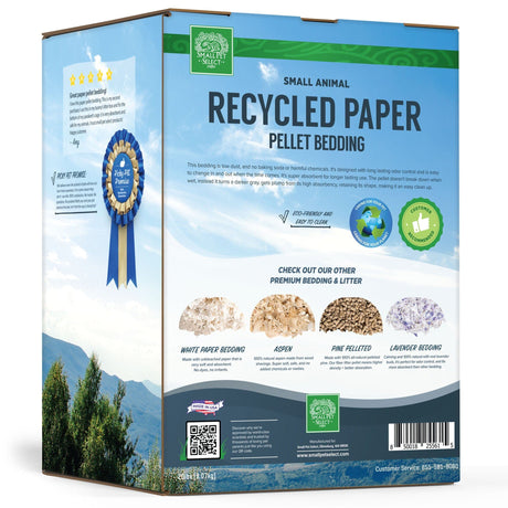 Small Animal Recycled Paper Pellet Bedding