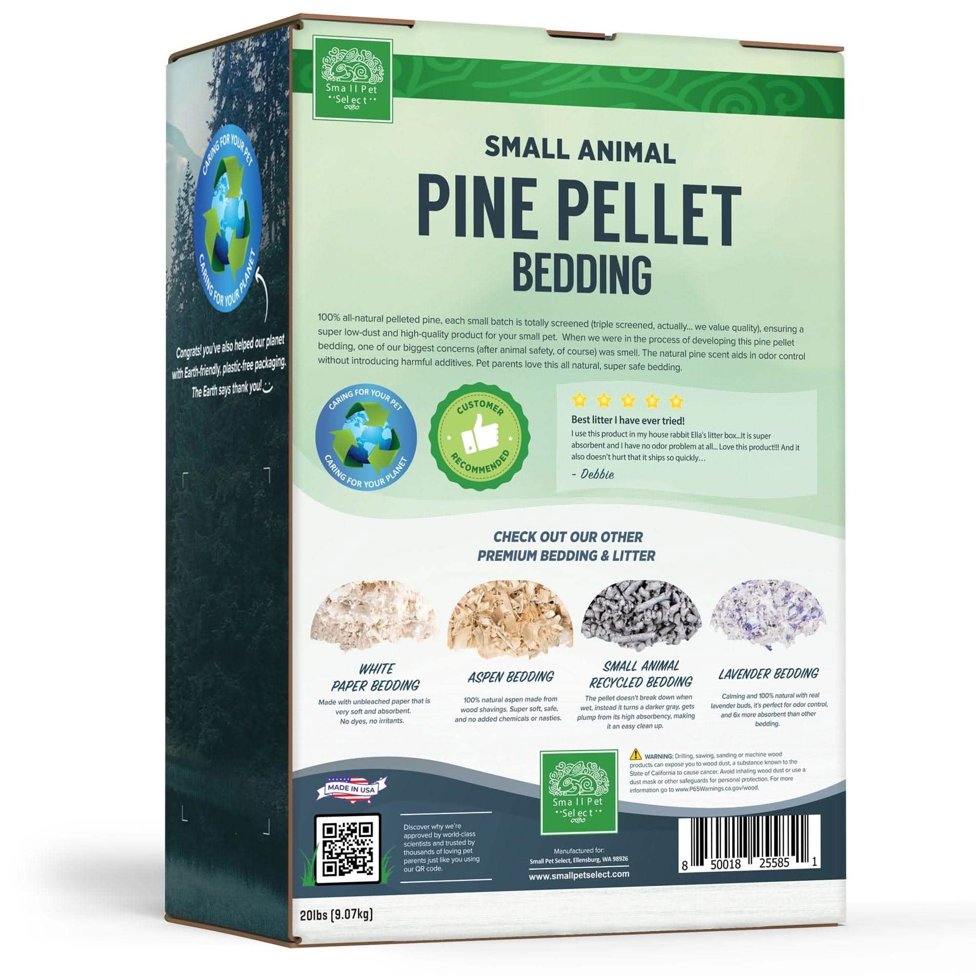 Pine Pellet Litter/Bedding for Rabbits & Guinea Pigs - 100% All