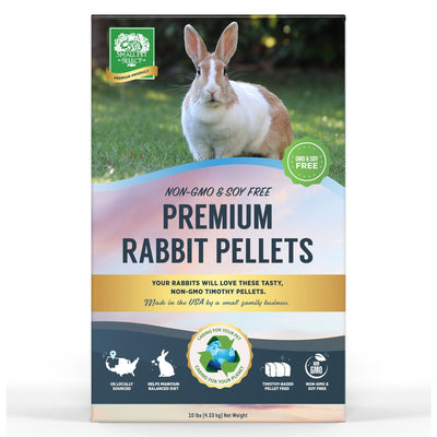 Premium Rabbit Food Pellets - Non-GMO, Soy-Free