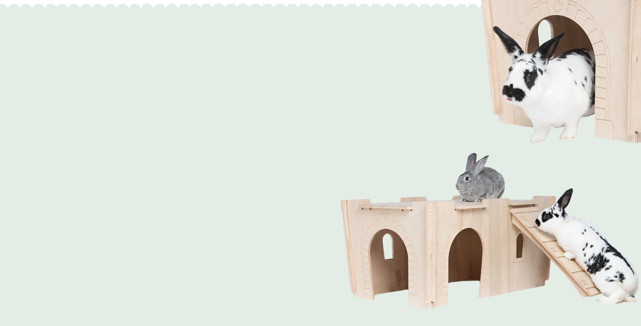 Tiny Paws Habitat Hideout Castle - Medium – Small Pet Select U.S.