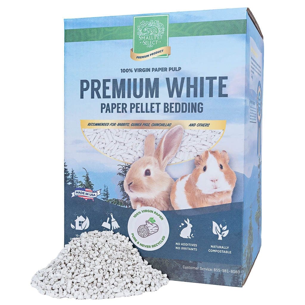 Premium White Paper Pellet Bedding