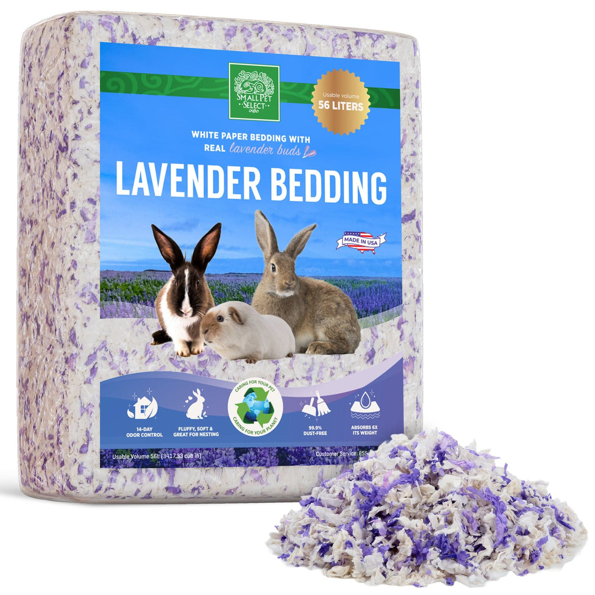 Lavender White Paper Bedding