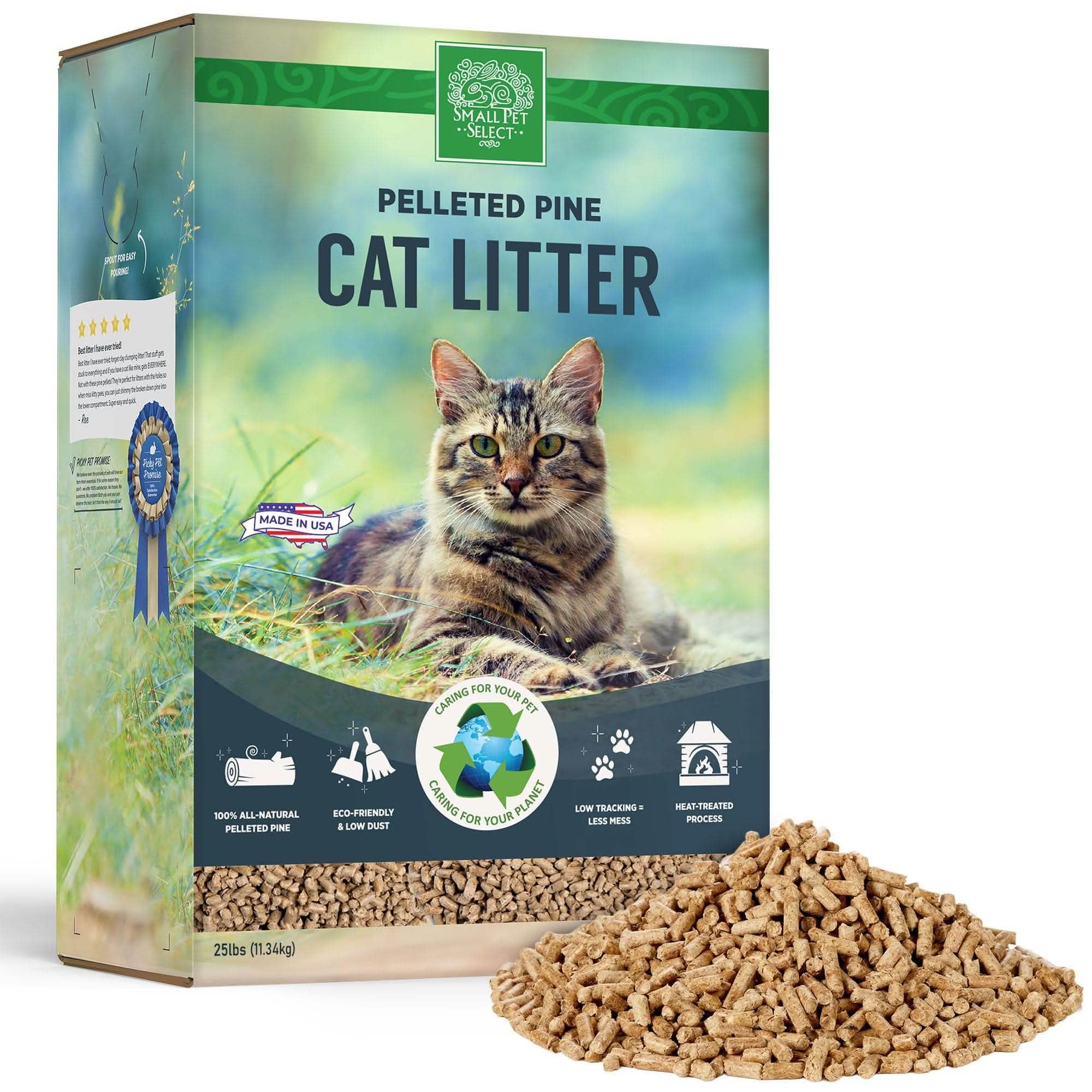 Wood Pellets Feline Pine Natural Clumping Cat Litter Cat Litter