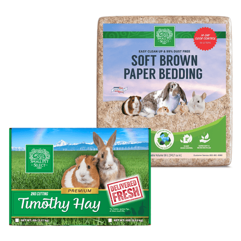 Small Pet Select 2nd Cut Timothy Hay and Bedding Bundle
