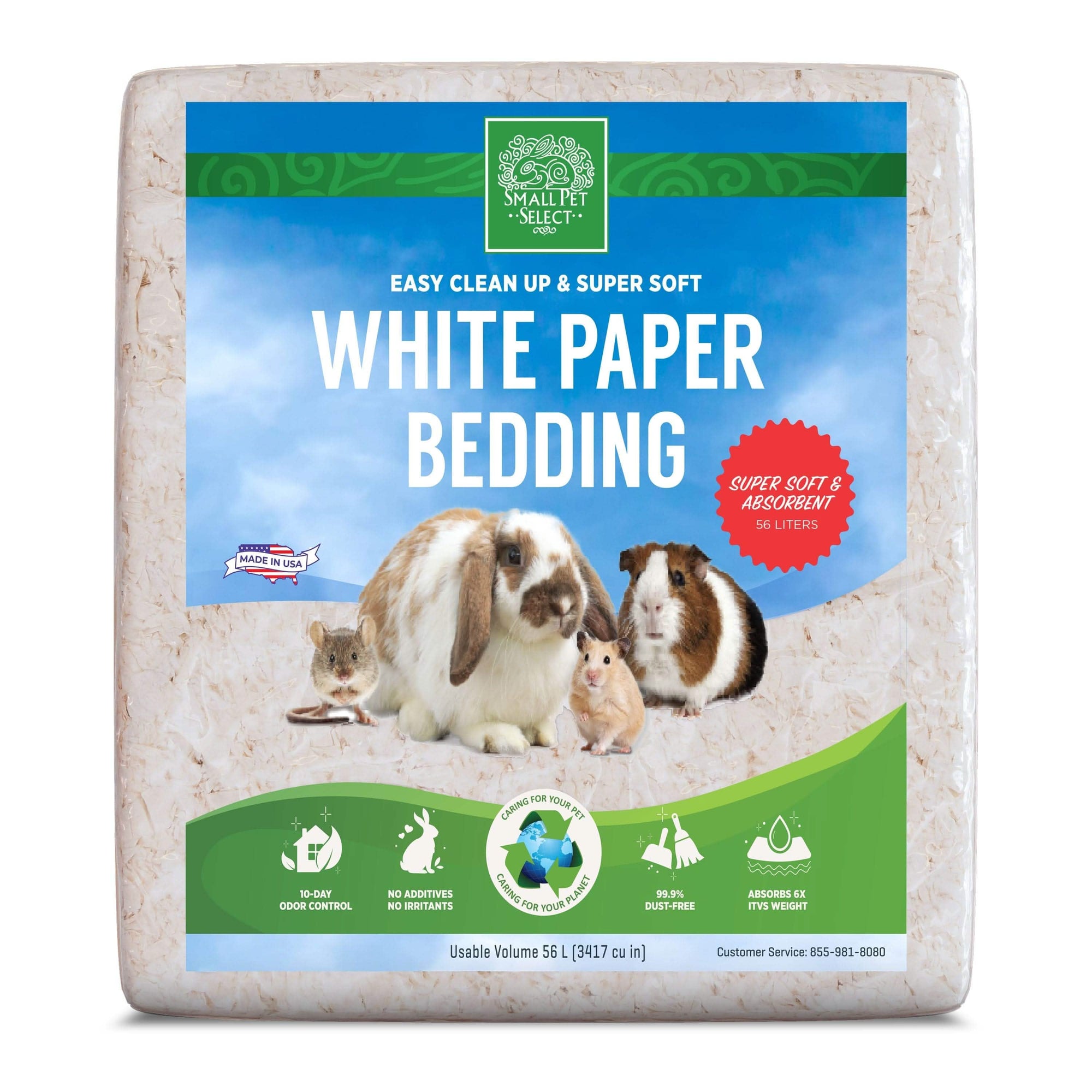 Unbleached White Paper Bedding for Rabbits | Small Pet Select - Small ...