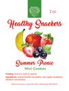Healthy Snackers Summer Picnic Mini-Cookies (2oz)